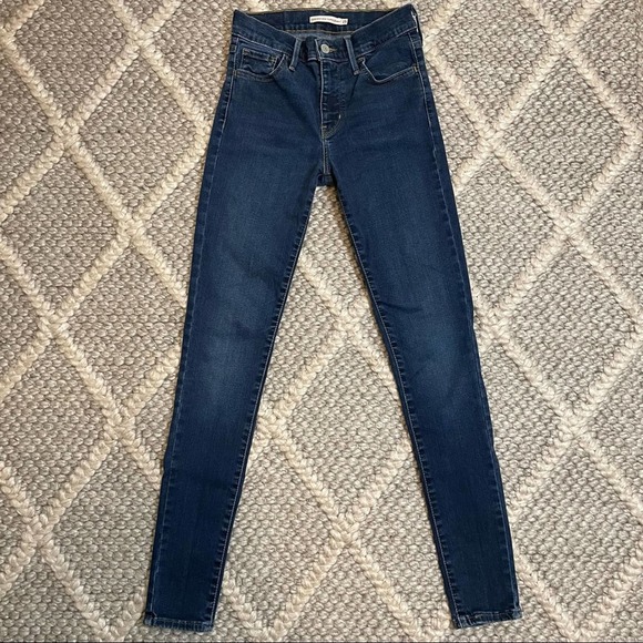 LEVI STRAUSS 720 High Rise Super Skinny Blue Jeans 52797-0002 - Size 25 - Picture 3 of 13